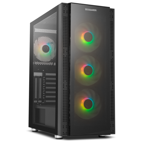 10045-NOX CAJA ATX HUMMER HORUS. SEMITORRE. ARGB. FRONTAL Y LATERAL CRISTAL TEMPLADO