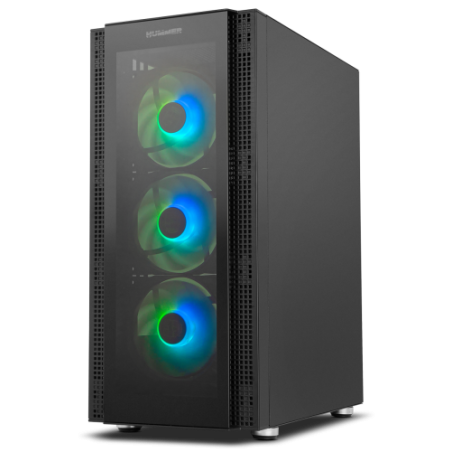 10046-NOX CAJA ATX HUMMER HORUS. SEMITORRE. ARGB. FRONTAL Y LATERAL CRISTAL TEMPLADO