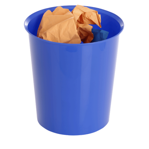 10054-PAPELERA 18 LITROS RECICLABLE 290 X 310MM AZUL ARCHIVO 2000 2001 AZ