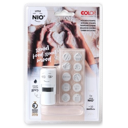 10107-BLISTER IMPRENTILLA LITTLE NIO 10 PICTOS TEMATICA "COCINA" COLOP NIL008