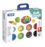 10116-MALETIN 8 BOTES PASTA BLANDA SOFT DOUGH DE 59GR + HERRAMIENTAS "HORA DE COCINA" MILAN 913308CT