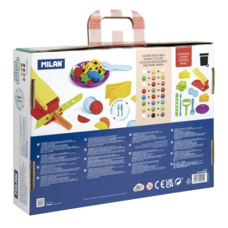 10117-MALETIN 8 BOTES PASTA BLANDA SOFT DOUGH DE 59GR + HERRAMIENTAS "HORA DE COCINA" MILAN 913308CT