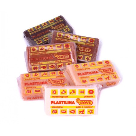10127-BANDEJA PLASTILINA 6 PASTILLAS 50GR COLORES SURTIDOS GAMA MULTICULTURAL JOVI 70/6M