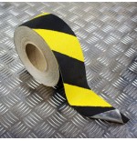 10149-ROLLO CINTA DE SEGURIDAD ADHESIVA ANTIDESLIZANTE 50MMX18,3METROS NEGRO/AMARILLO TARIFOLD 197604