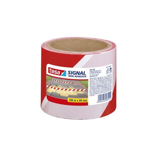 10156-ROLLO CINTA BALIZAJE NO ADHESIVA ROJA/BLANCA TESA 58137-00000-00
