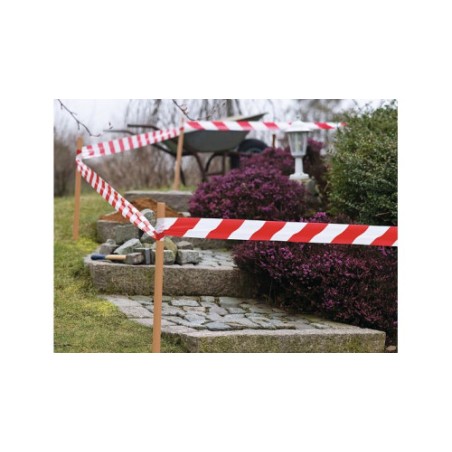 10157-ROLLO CINTA BALIZAJE NO ADHESIVA ROJA/BLANCA TESA 58137-00000-00