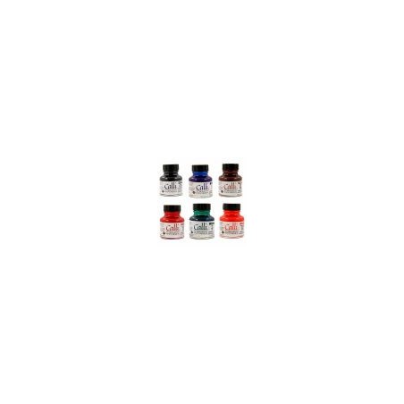 10176-SET TINTA CALIGRAFIA 6 COLORES SURTIDOS (6X 29,5ML) DALER ROWNEY D604300010