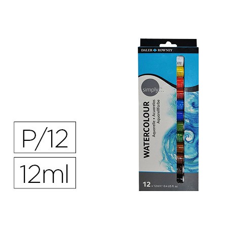 10178-SET ACUARELAS 12X 12ML SIMPLY DALER ROWNEY D134500100