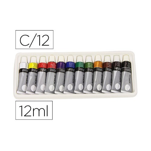 10181-SET PINTURA ACRILICA 12X 12ML SIMPLY DALER ROWNEY D126500012