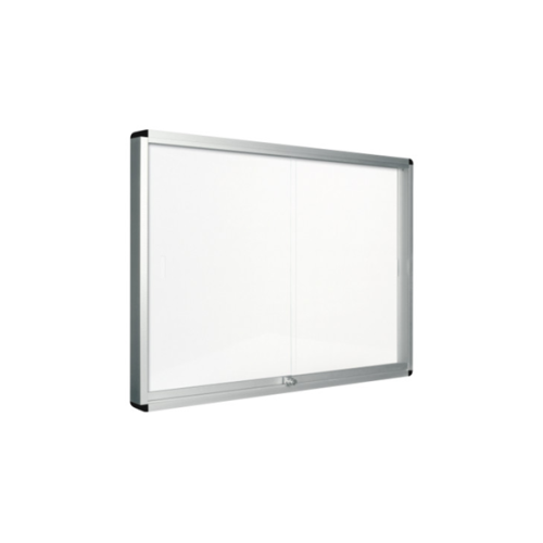 10263-Bi-Office Exhibit tablon para notas Interior Blanco Aluminio