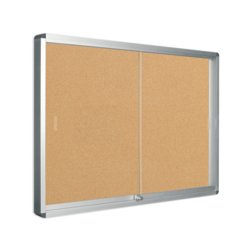 10269-Bi-Office Exhibit tablon para notas Interior Madera Aluminio