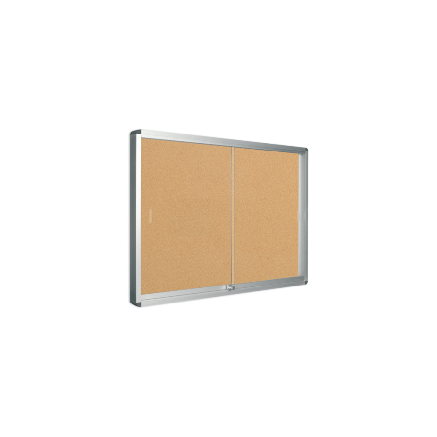 10271-Bi-Office Exhibit tablon para notas Interior Madera Aluminio