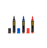 10291-Bi-Office PE4004 marcador 3 pieza(s) Punta redonda Negro, Azul, Rojo