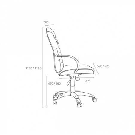 10299-SILLA MODELO MORCEGO AZUL ARCHIVO 2000 6457 AZ