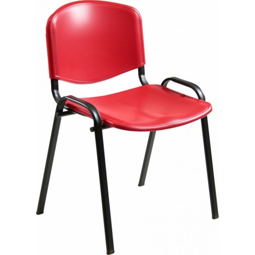 10309-SILLA CONFIDENTE LOIRA PLASTICO ROJA UNISIT D5PS/RO