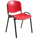 10309-SILLA CONFIDENTE LOIRA PLASTICO ROJA UNISIT D5PS/RO