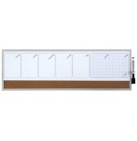 10344-ORGANIZADOR SEMANAL MAGNETICO+TABLERO CORCHO HORIZONTAL 585x190MM NOBO 1903780