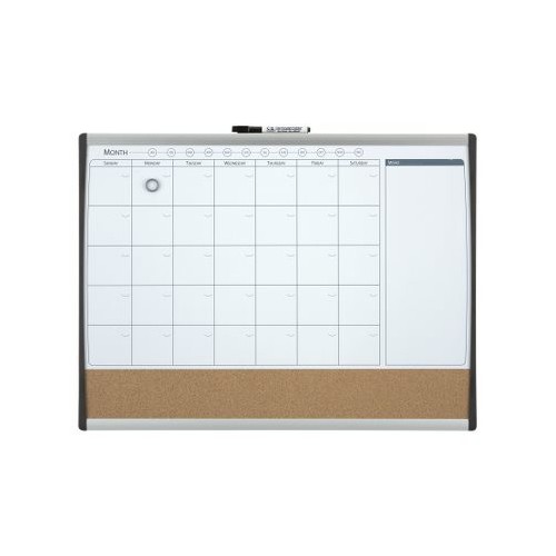 10346-ORGANIZADOR MENSUAL MAGNETICO+TABLERO CORCHO HORIZONTAL 585x430MM NOBO 1903813