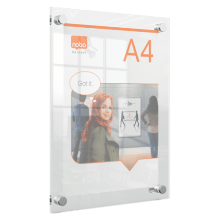 10351-PORTAPOSTER ACRILICO TRANSPARENTE MURAL A4 NOBO 1915591