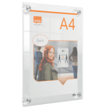 10357-PORTAPOSTER ACRILICO TRANSPARENTE MURAL REMOVIBLE A4 NOBO 1915600