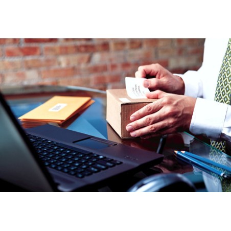 1037-PACK 12 ROLLOS ETIQUETAS IDENTIFICACION 101X54MM. DYMO S0722420