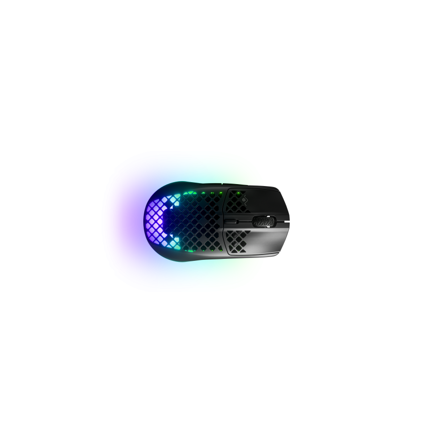 10395-Steelseries Aerox 3 Wireless raton mano derecha RF Wireless + Bluetooth Optico 18000 DPI