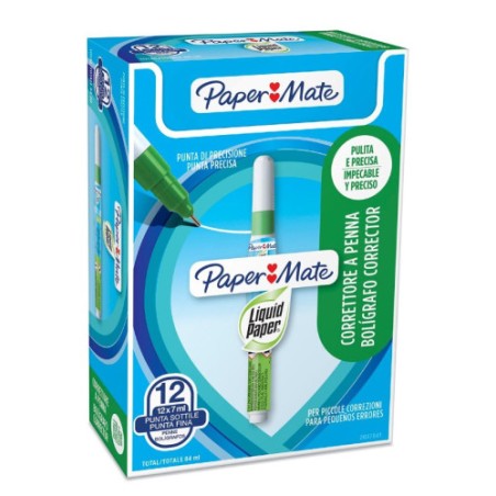 1044-Papermate 2037841 corrector liquido tipo boligrafo 7 ml