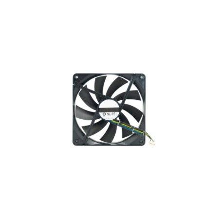 10458-QNAP 140x140x25mm fan 12V 4PIN Conjunto de chips Ventilador Negro 1 pieza(s)
