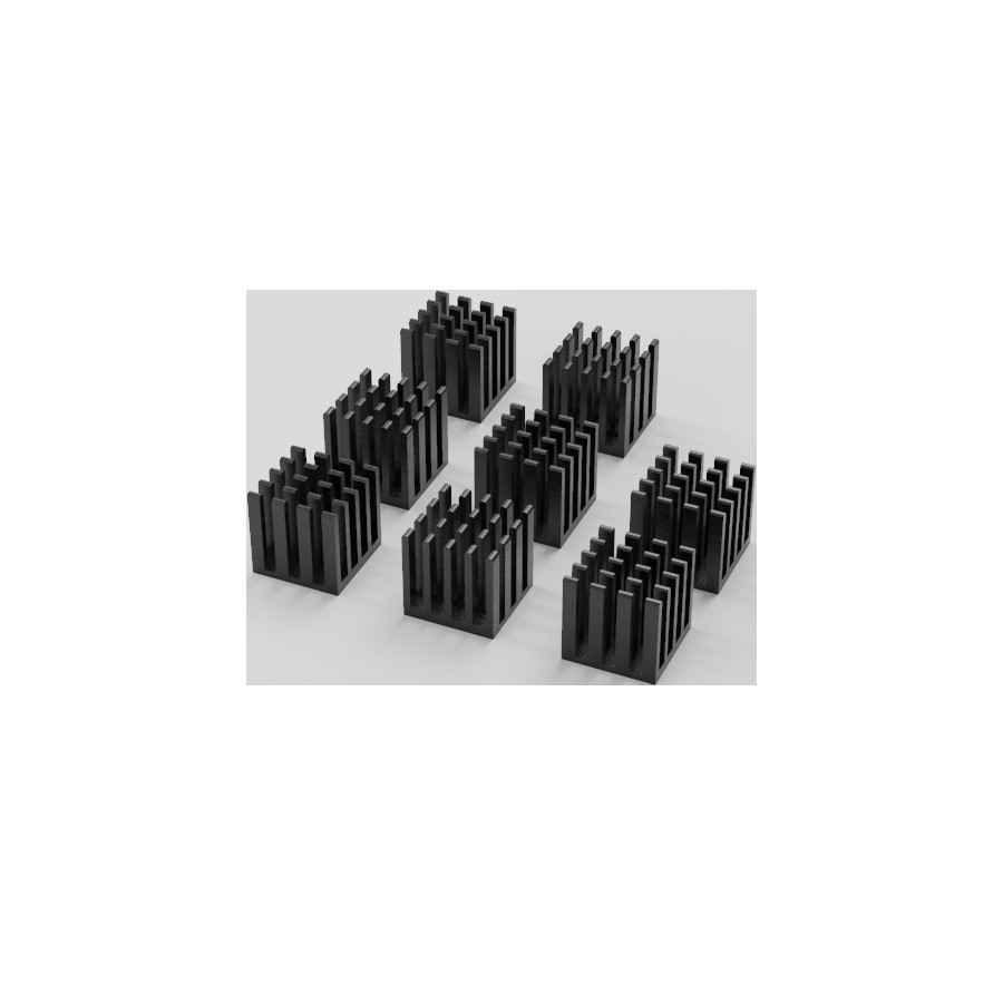 10459-QNAP Heatsink for M.2 SSD module15 15MM Black self-adhesive 8 pcs