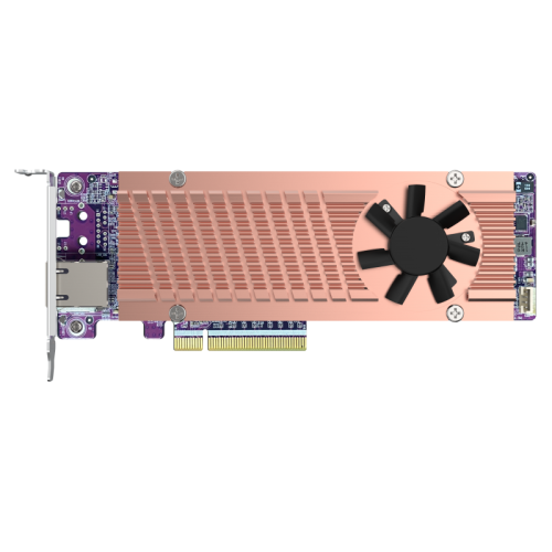 10463-QNAP Card QM2 tarjeta y adaptador de interfaz Interno PCIe, RJ-45