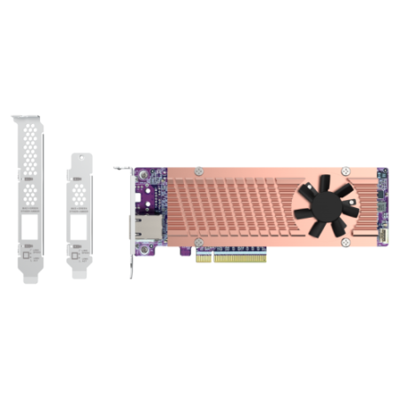 10464-QNAP Card QM2 tarjeta y adaptador de interfaz Interno PCIe, RJ-45