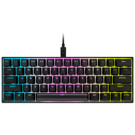10540-Corsair K65 RGB MINI teclado USB QWERTY Ingles, Espanol Negro