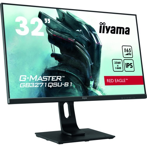 10569-MONITOR IIYAMA 32" GAMING G-MASTER, GB3271QSU-B1,QHD, 2560 x 1440, 1MS, 165HZ, ALT, INCL, REG ALT, USB, HDMI, DISP