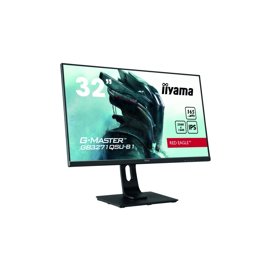 10569-MONITOR IIYAMA 32" GAMING G-MASTER, GB3271QSU-B1,QHD, 2560 x 1440, 1MS, 165HZ, ALT, INCL, REG ALT, USB, HDMI, DISP