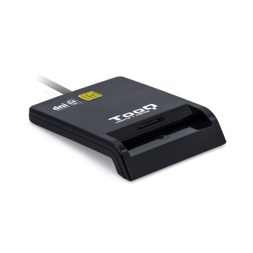 10583-TooQ Lector de Tarjetas Inteligentes DNIe SIM USB-C, Negro