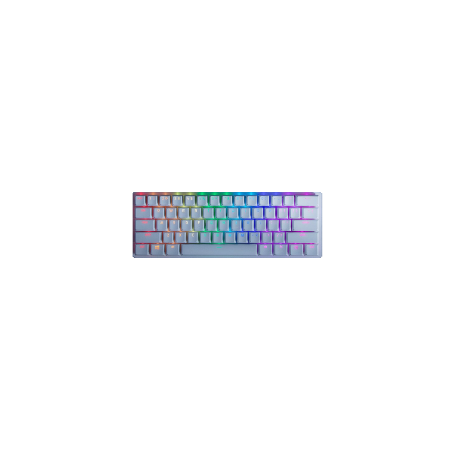 10619-Razer Huntsman Mini teclado USB QWERTY Internacional de EE.UU. Blanco