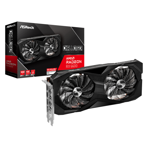10628-Asrock Challenger AMD Radeon RX 6600 D 8GB GDDR6