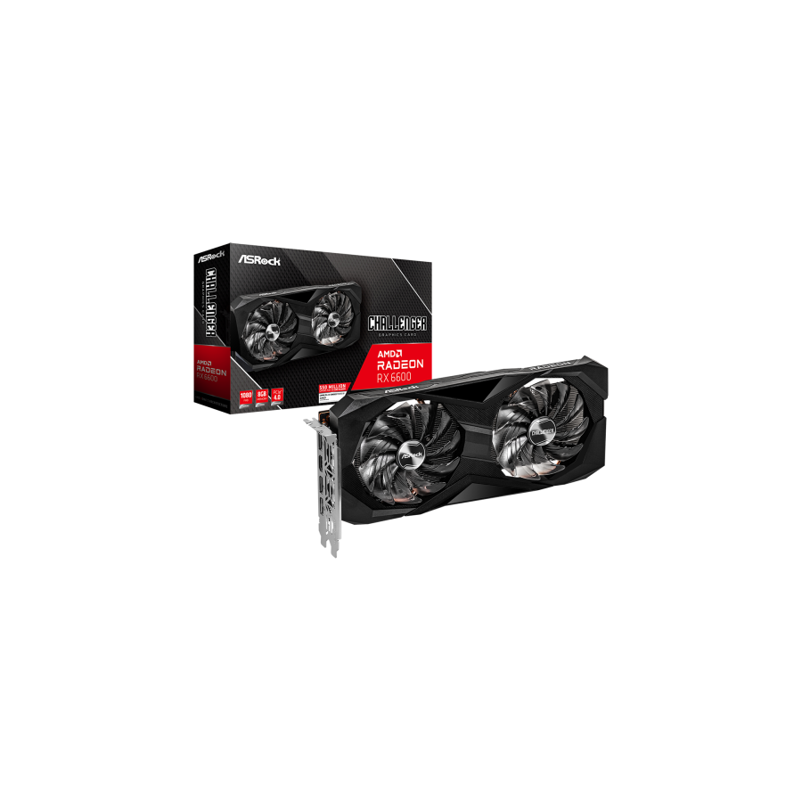 10628-Asrock Challenger AMD Radeon RX 6600 D 8GB GDDR6
