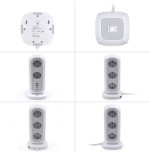 10650-Ewent EW3861 base multiple 2 m 11 salidas AC Interior Blanco