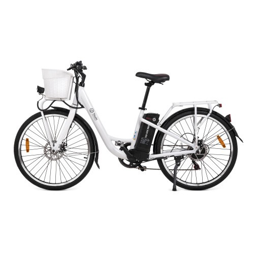 10725-YOUIN YOURIDE Paris - PASEO - RUEDA 26" - BAT. INTEGRADA Y EXTRAIBLE - BLANCA