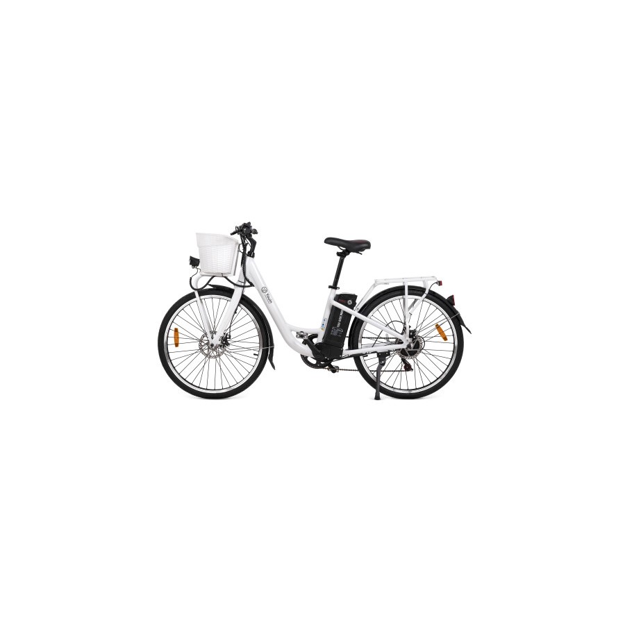 10725-YOUIN YOURIDE Paris - PASEO - RUEDA 26" - BAT. INTEGRADA Y EXTRAIBLE - BLANCA