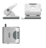 10761-TALADRO ELEGANCE HASTA 30 HOJAS COLOR GRIS ERICH KRAUSE 5403