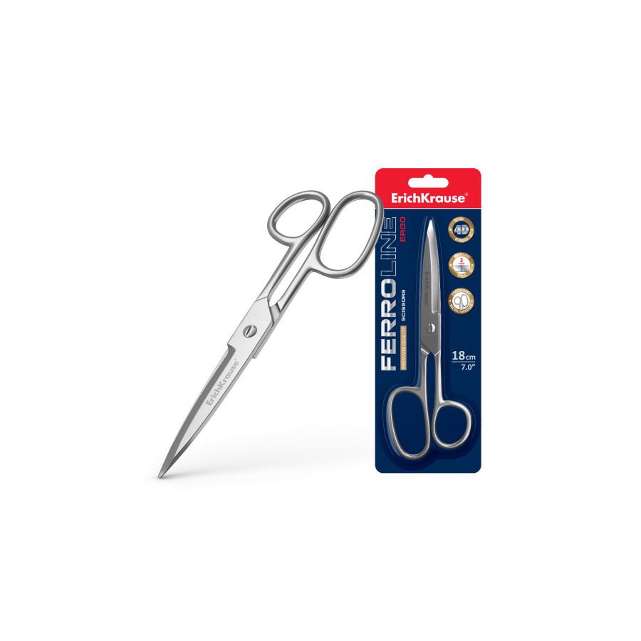 10766-BLISTER TIJERAS FERRO 18 CM ERICH KRAUSE 14852