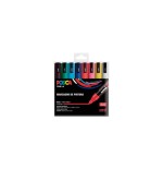 10774-ESTUCHE 8 UDS. PC-5M BASIC POSCA UNIBALL 182634679