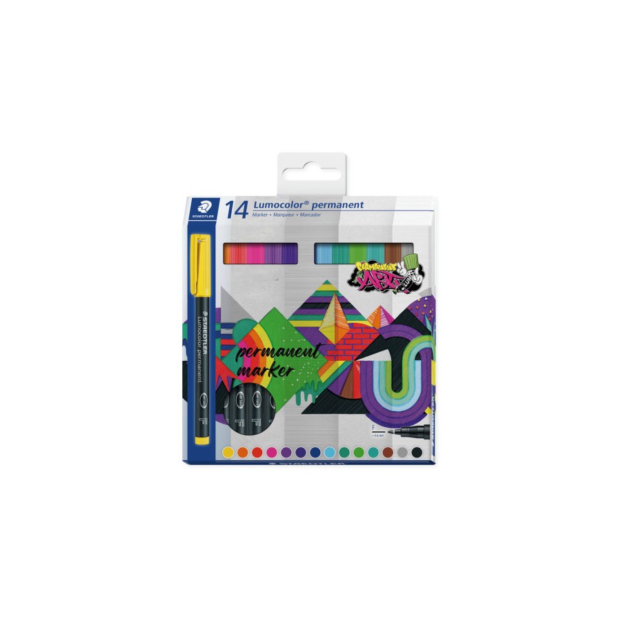 10778-ESTUCHE 14 UDS LUMOCOLOR PERMANENT 318 STAEDTLER 318 C14