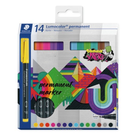 10778-ESTUCHE 14 UDS LUMOCOLOR PERMANENT 318 STAEDTLER 318 C14