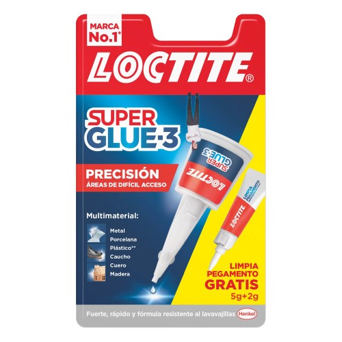 1079-ADHESIVO INSTANTANEO SUPER GLUE-3 5GR + 2 GR.LIMPIA PEGAMENTO PRECISION LOCTITE 2712223
