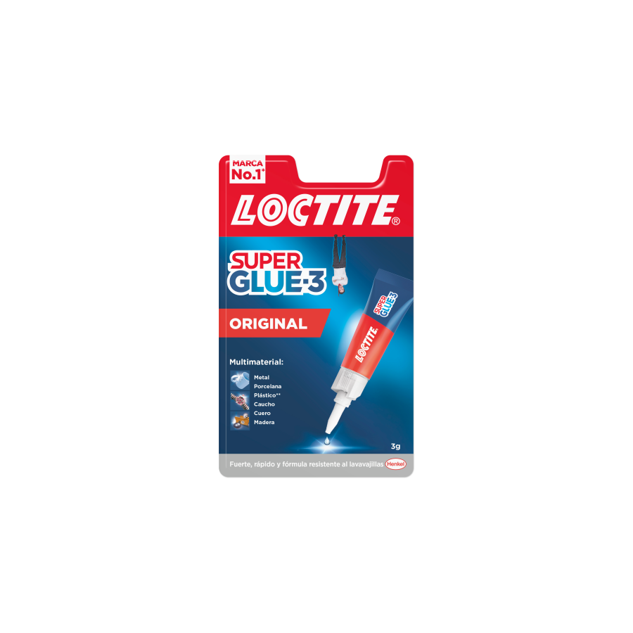 1081-ADHESIVO INSTANTANEO SUPER GLUE-3 3GR ORIGINAL LOCTITE 2640968