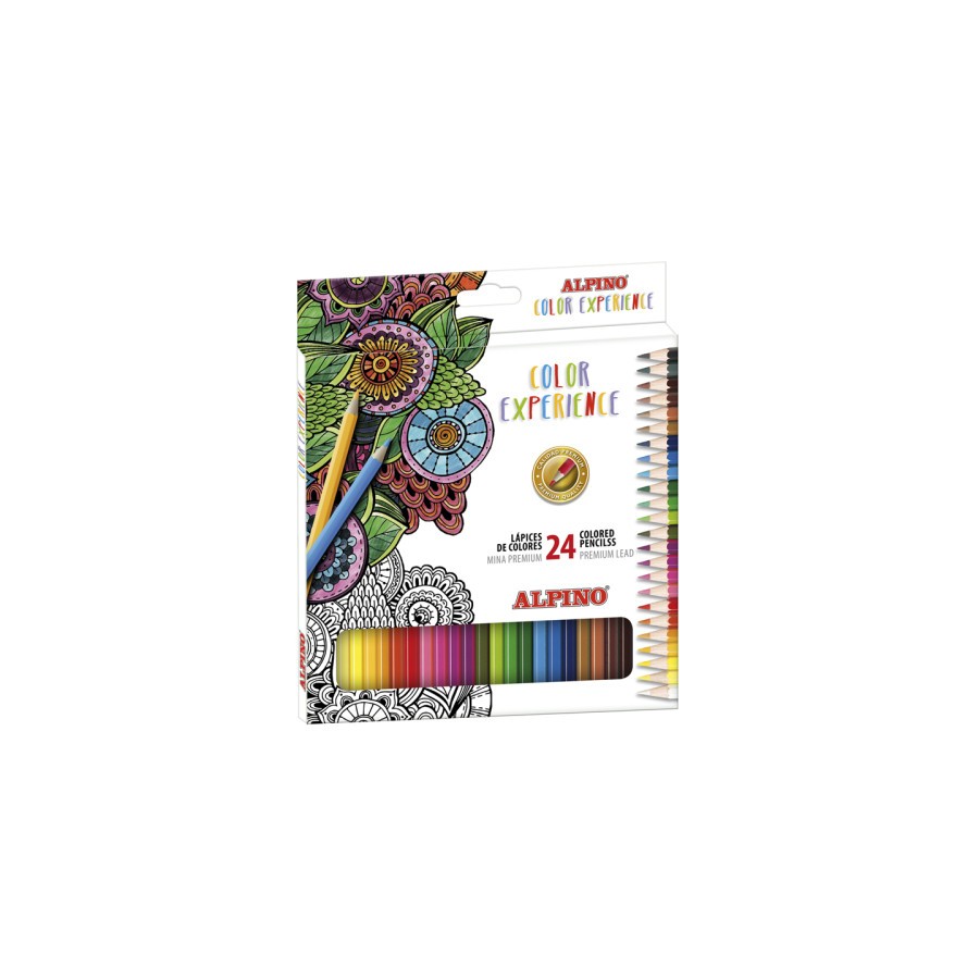 10827-Alpino AL000247 lapiz de color Negro, Azul, Bronce, Marron, Verde, Gris, Azul claro, Verde claro, Rosa claro, Nara