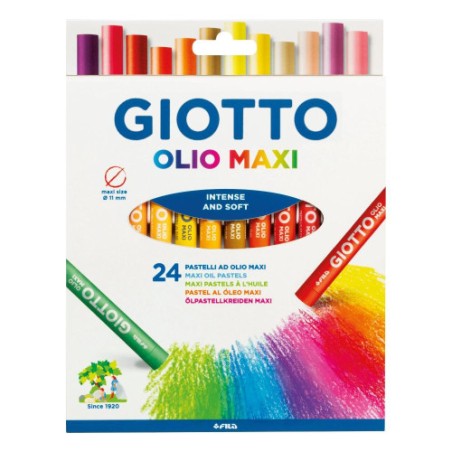 10836-ESTUCHE CON ASA GIOTTODE 24 BARRAS DE PINTURA OLEO GIOTTO F293800